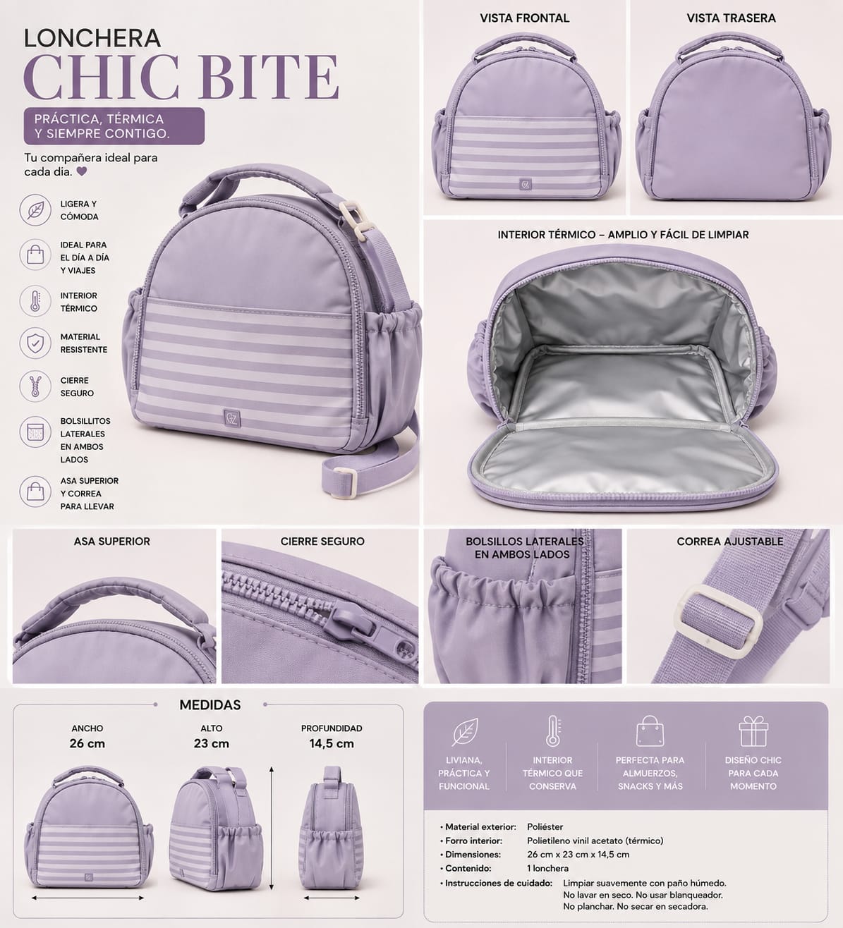 LONCHERA CHIC BITE 💜